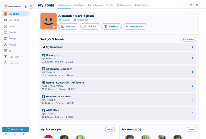 2 Teacher & Staff Dashboard