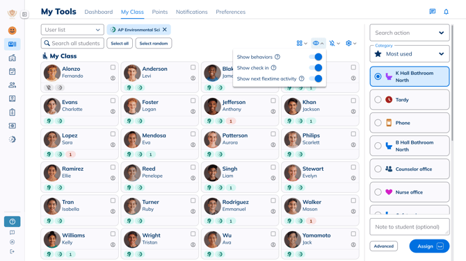 pill filter dropdown on